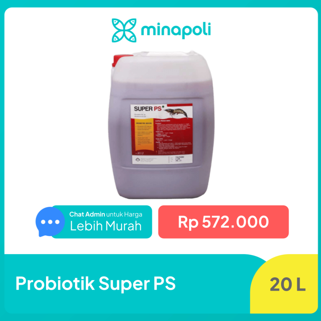 Probiotik Udang dan Ikan Super PS Kemasan 20 Liter