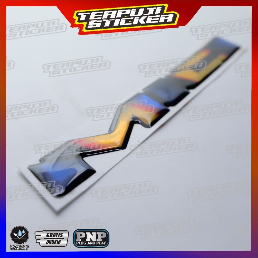 emblem timbul MIO titanium/emblem timbul yamaha mio/emblem timbul 3D MIO
