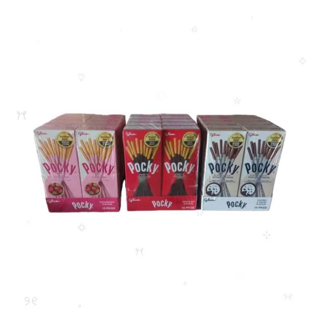 Pocky 1pack isi 10bks | Pocky Coklat | Pocky Stroberi | Pocky Oreo Pocky Cookies & Cream Oreo