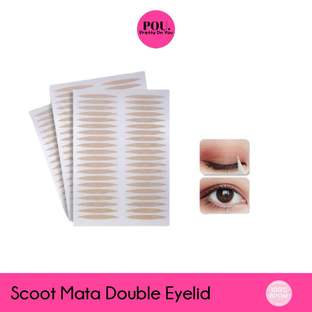Skot Mata Scott Mata Double Eyelid Veil Tape Stiker Kelopak Mata Bening Selotip Lipatan XX100