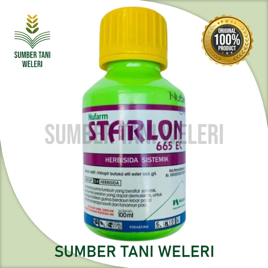 HERBISIDA STARLON 665 EC - HERBISIDA SISTEMIK SELEKTIF - 100 ML - PT NUFARM INDONESIA