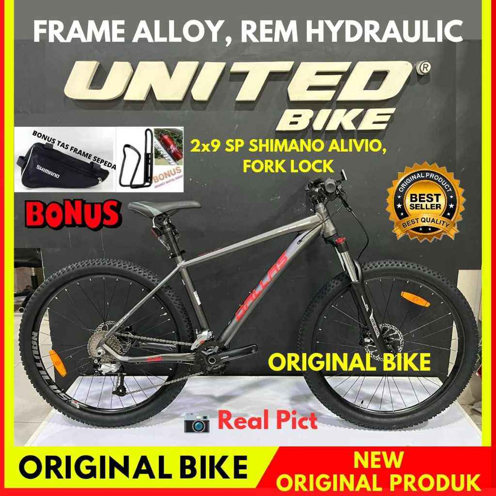 Sepeda Gunung MTB 27,5 United Dallas 291 Frame Aloy New