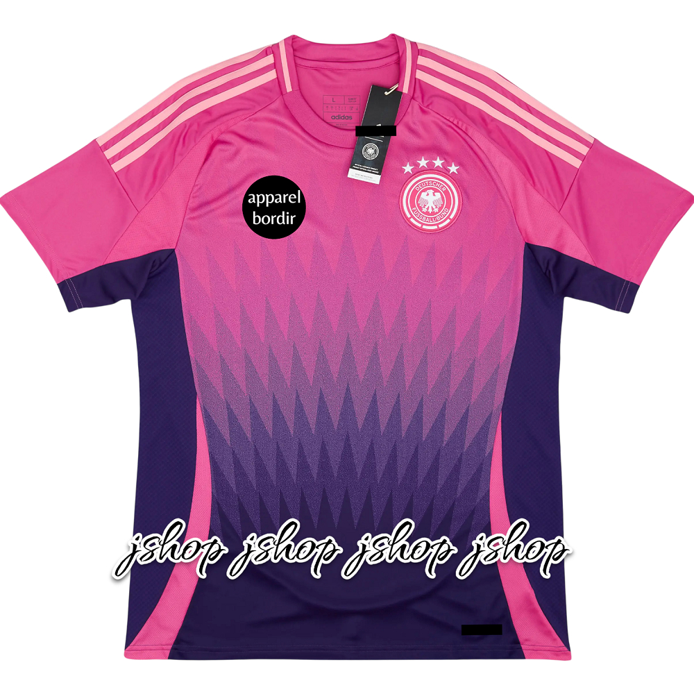 LOGO BORDIR BAJU BOLA JERSEY JERMAN AWAY 2024 JERSEY BOLA BAJU BOLA JERSEY FUTSAL