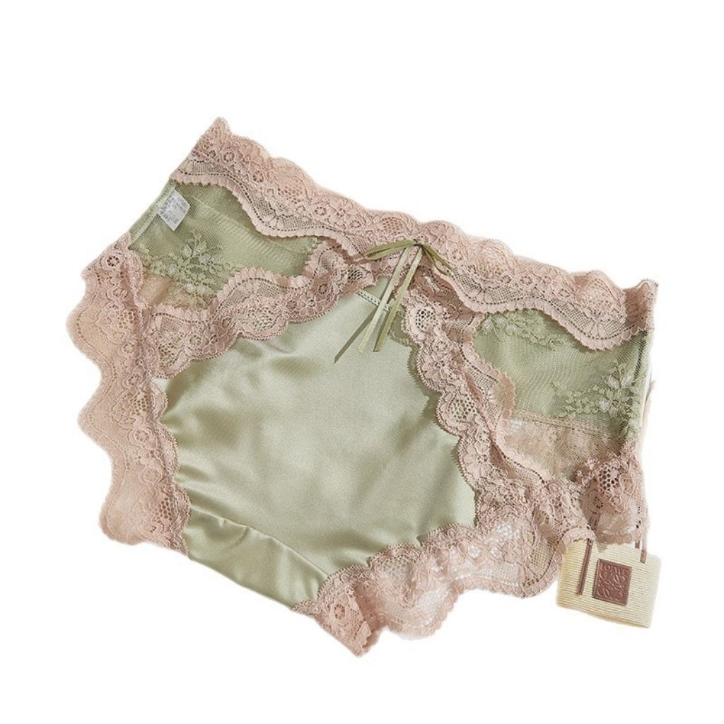 C30 Celana dalam wanita satin licin mengkilap