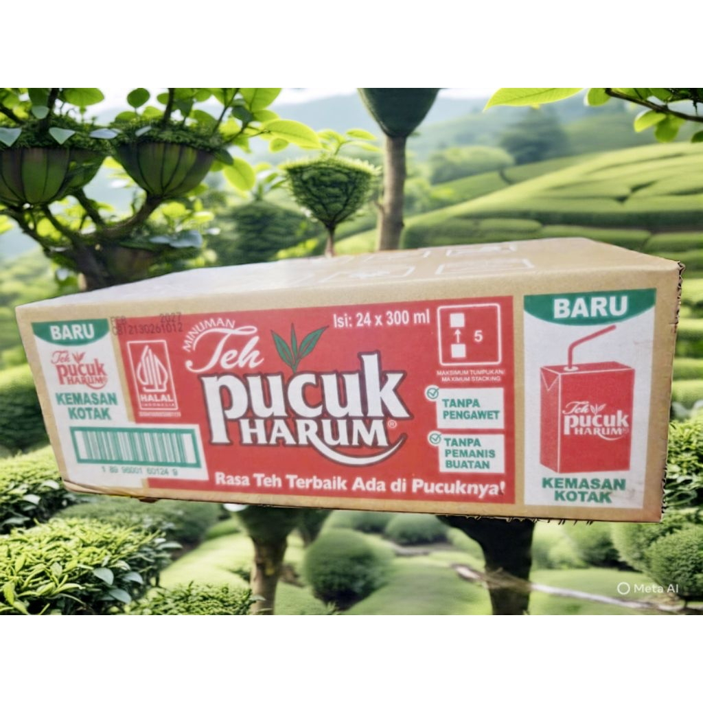 Teh Pucuk Harum Kemasan Kotak 1 Karton isi 24 Pcs | Melati Jasmine Dus 300 ml Murah