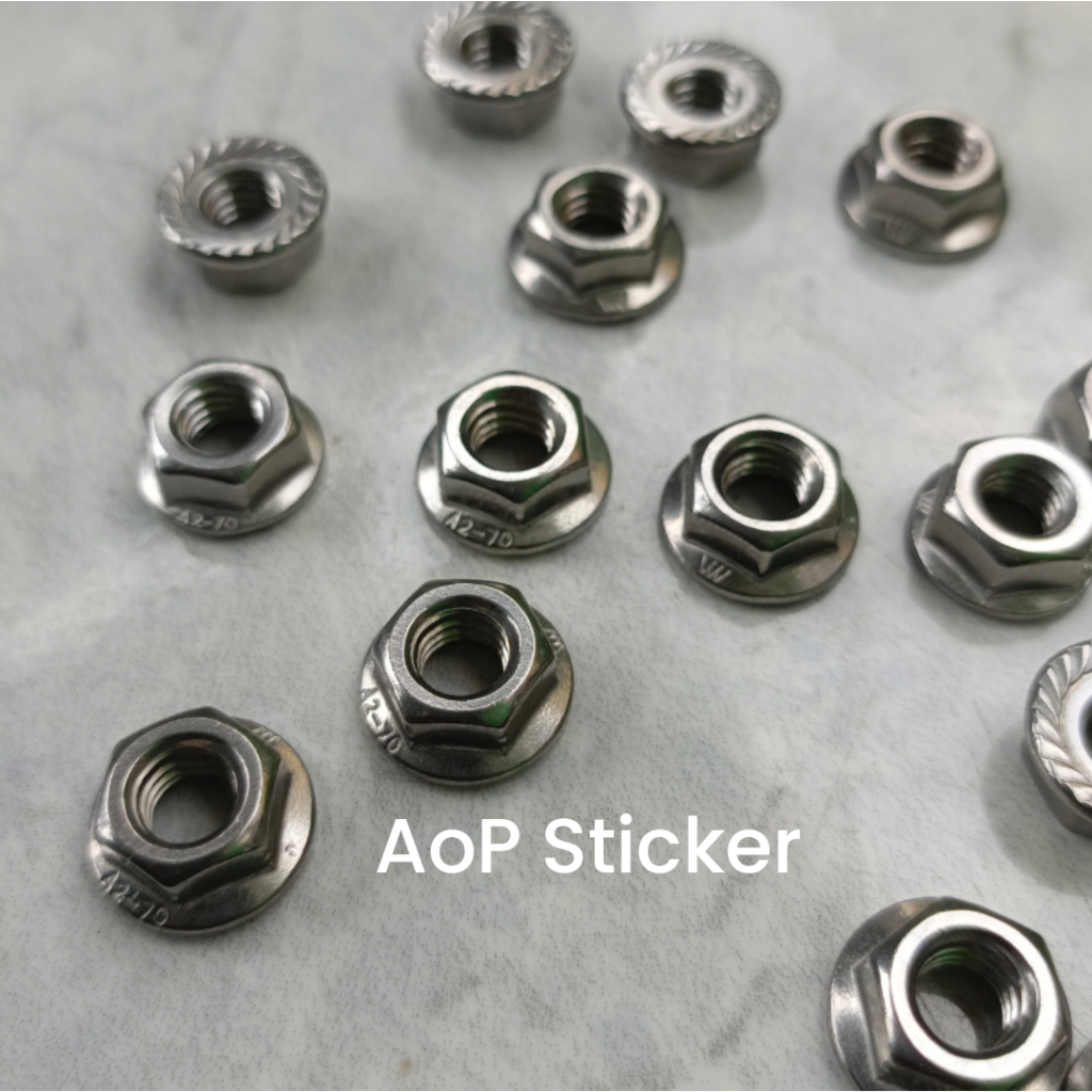 Mur Flange Nut M6 Stainless Steel