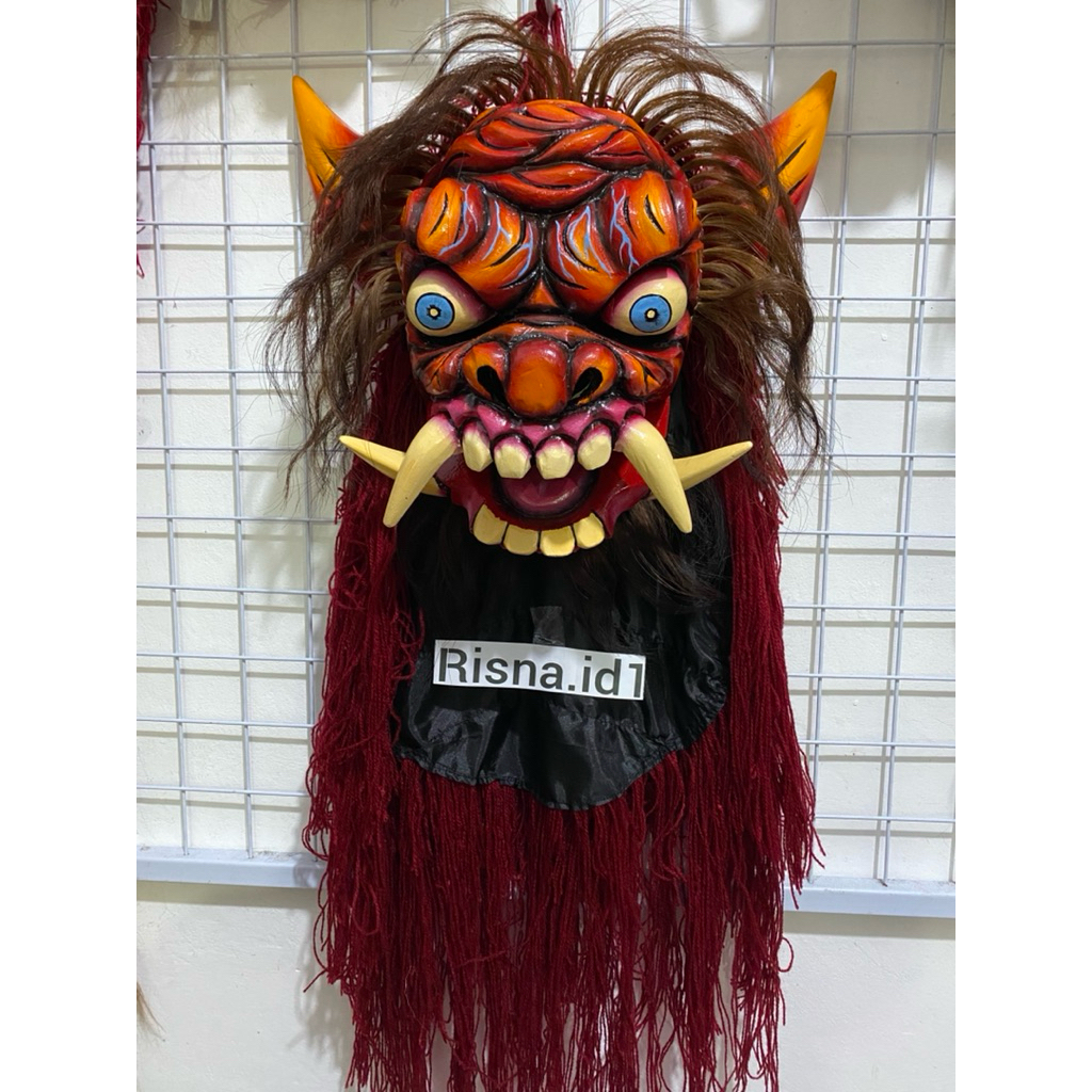 TOPENG GEDRUK KAYU XL MODEL MERAH