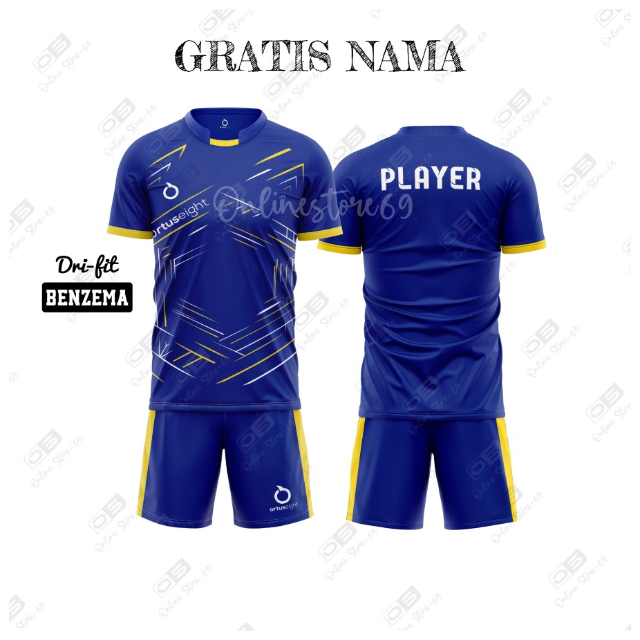 GRATIS NAMA BAJU BOLA PRIA DEWASA / SET KAOS FUTSAL