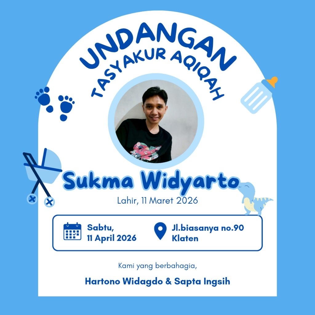 undangan tasyakuran aqiqoh.an bayi
