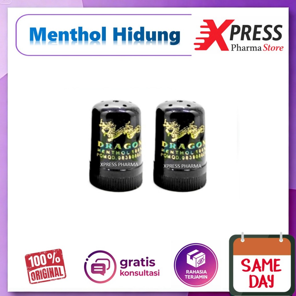XPRESS  Menthol Cap Dragon HAP H1 H2 HSB Beruang Vicks Hidung Pilek Tersumbat Mentol Hitam Inhaler N
