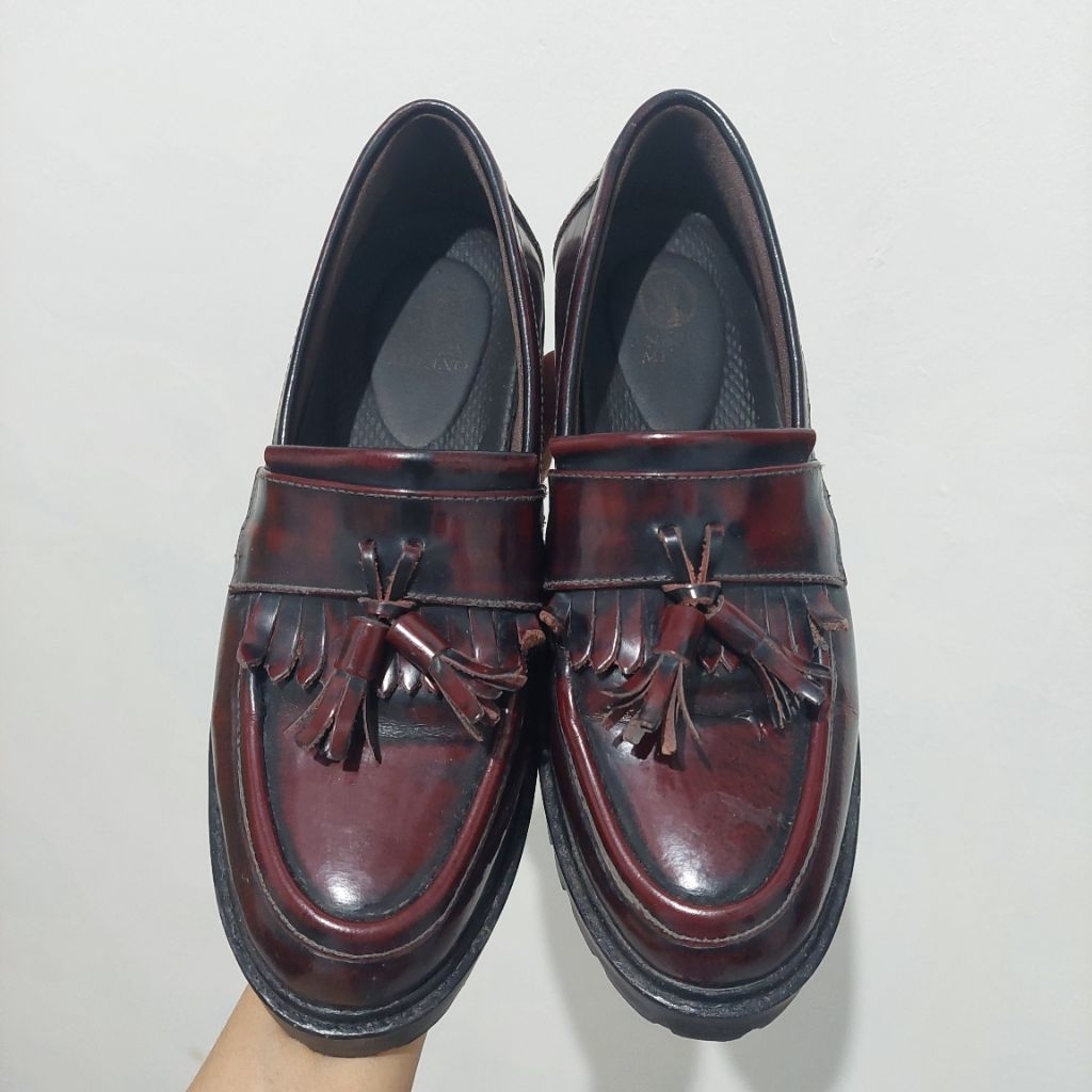 Sepatu Lether Kulit Nappa Milano size 36