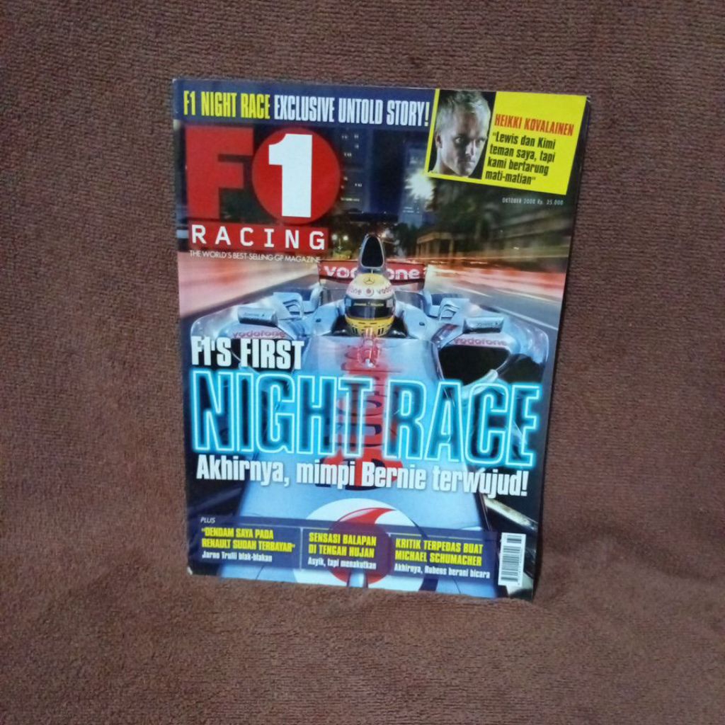 MAJALAH F1 RACING INDONESIA OKTOBER 2008