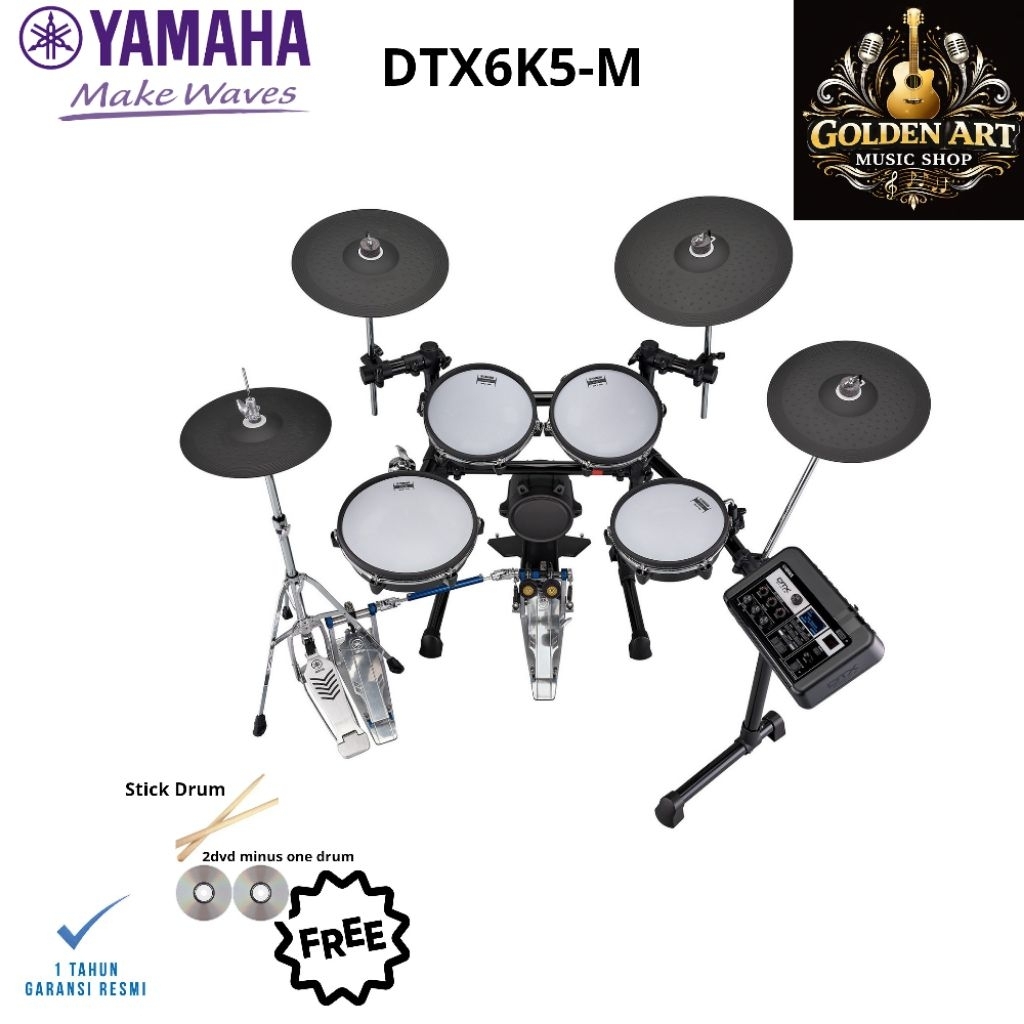 New Yamaha DTX6K5-M Mesh Drum Elektrik DTX 6K5 M 6K5M Garansi resmi Yamaha musik indonesia 1 tahun
