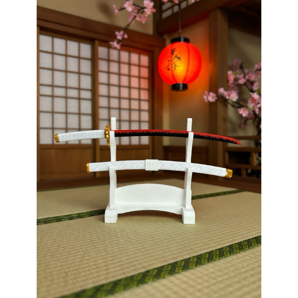 Miniatur Pedang Nichirin: Kyojuro Rengoku Kimetsu No Yaiba (Flame Hashira Edition)