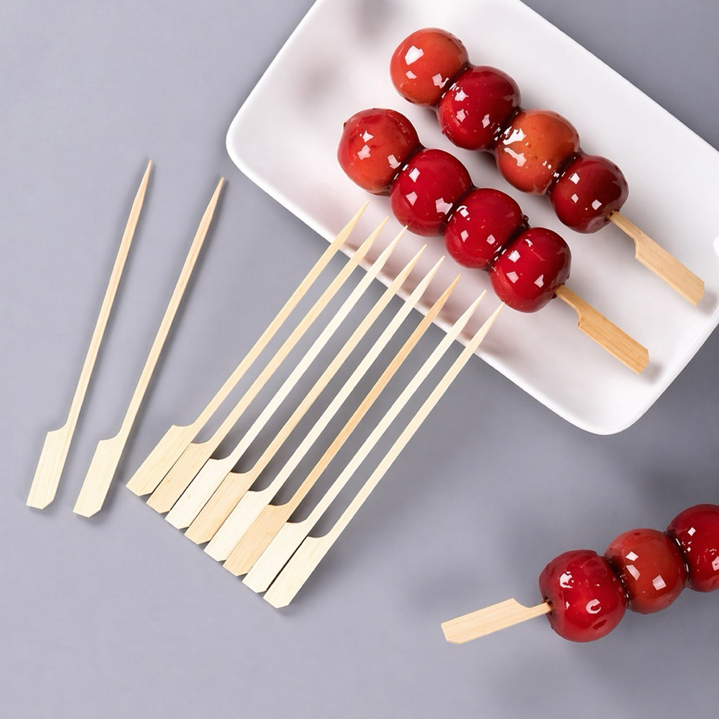 100pcs Tusukan Sate Jepang Lidi Tusukan Sate Yakitori Tusuk Sate Dayung