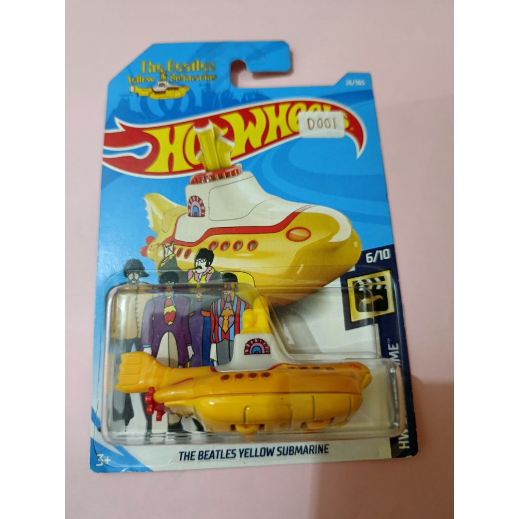 HOTWHEELS HW SCREEN TIME THE BEATLES YELLOW SUBMARINE
