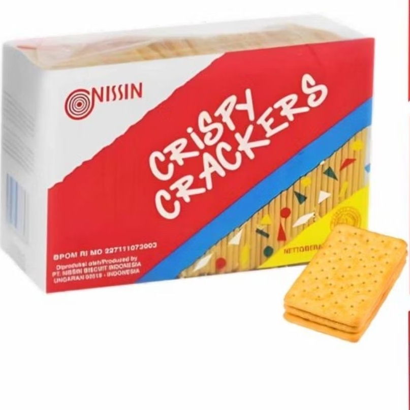 Nissin Crispy Crackers 250 Gram | Biskuit Asin Gurih | Biskuit Kracker