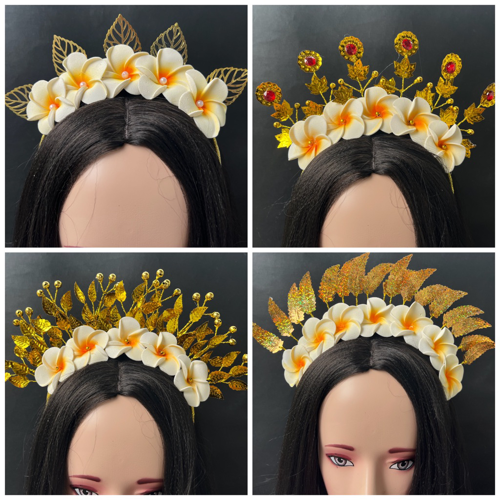 Bando Bunga Kamboja | Aksesoris bando Tari | Bando Karnval