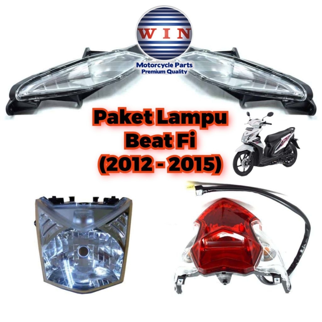 Lampu Depan Sen Stoplamp BEAT FI 2012 2013 2014 2015 Original WIN / LAMPU DEPAN LAMPU SEN LAMPU REM 
