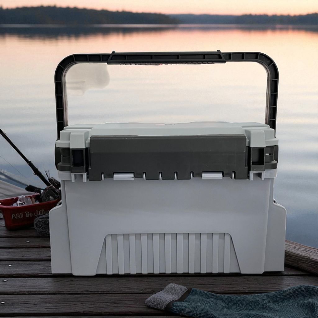 Kotak Perkakas Pancing Fishing Tackle Box Double Layer 12L