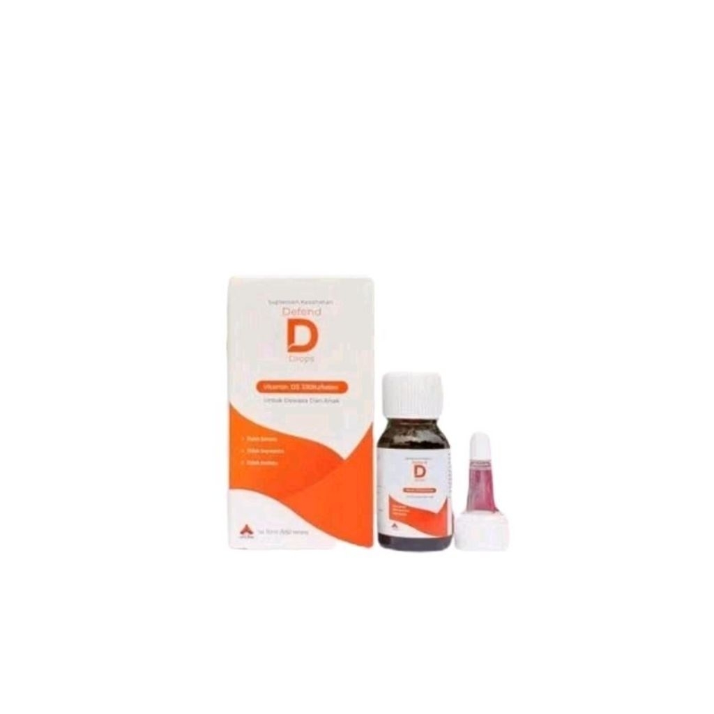 Dfend D drop vitamin d3 suplemen kesehatan untuk bayi/anak/dewasa 15ml