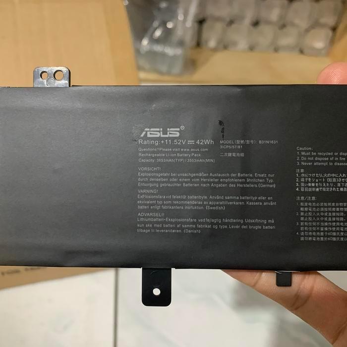 Baterai Asus VivoBook 15 X505 X505Z X505BA X505BP F505 F505ZA B31N1631