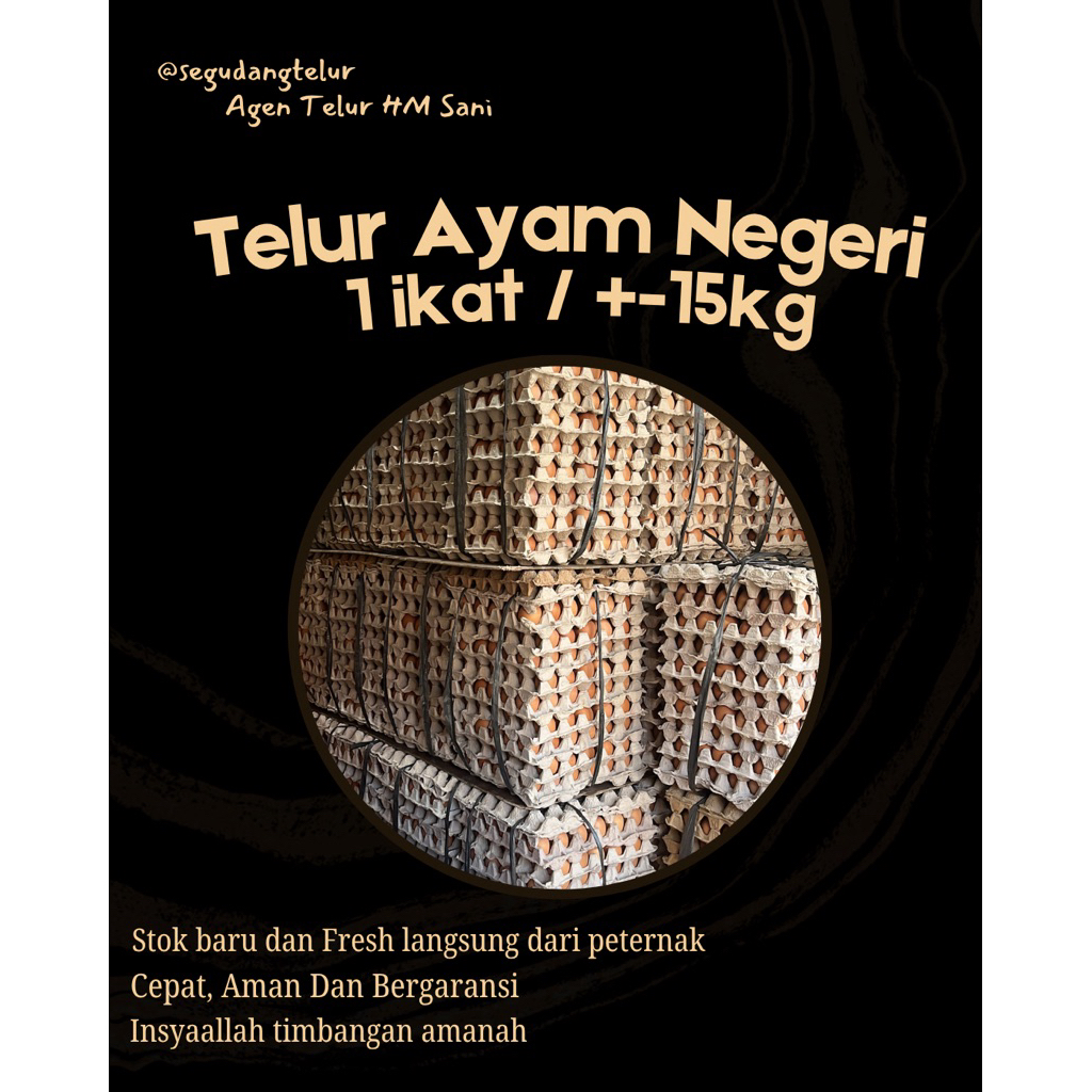 Telur ayam negeri 1 ikat/peti