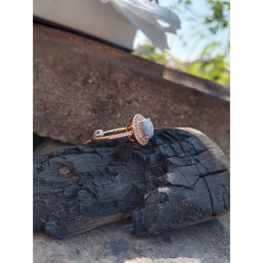 Cincin permata Xuping Safir Birma