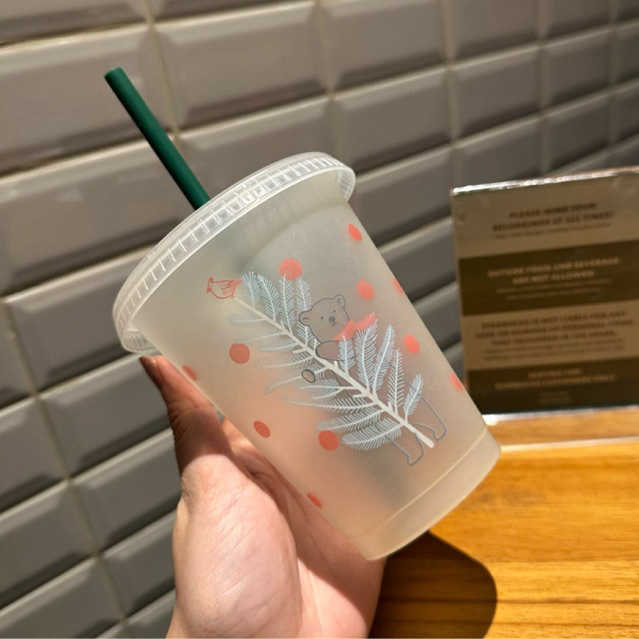 Preloved Tumbler Winter Polar Bear Reusable Cup Starbucks Original