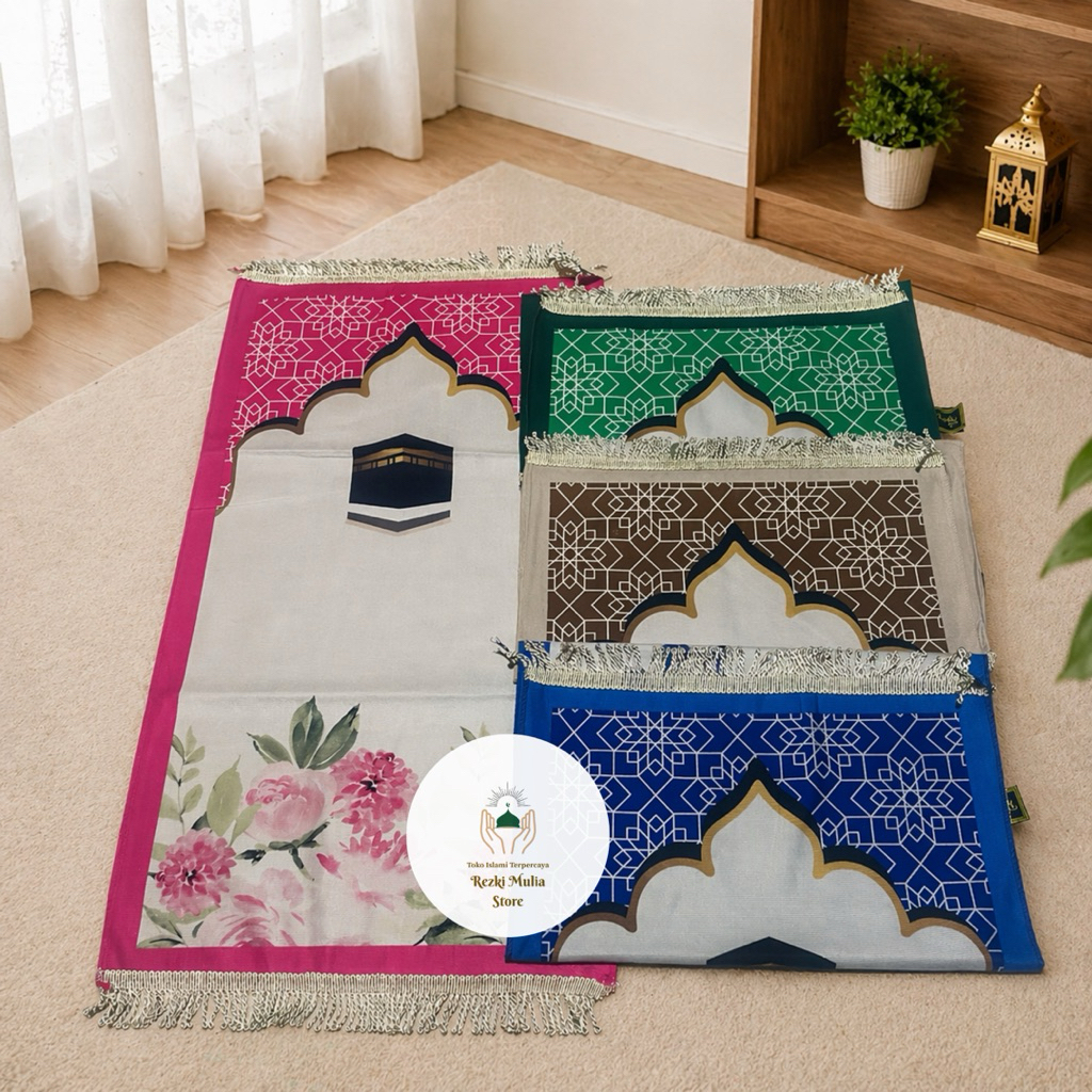 Sajadah Turki Suede Kanebo Midi Motif Kabah