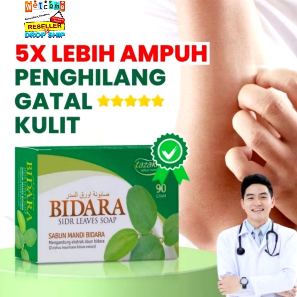 Sabun Bidara Asli 90g | Tazakka Sabun Bidara Menyembuhkan Bekas Luka