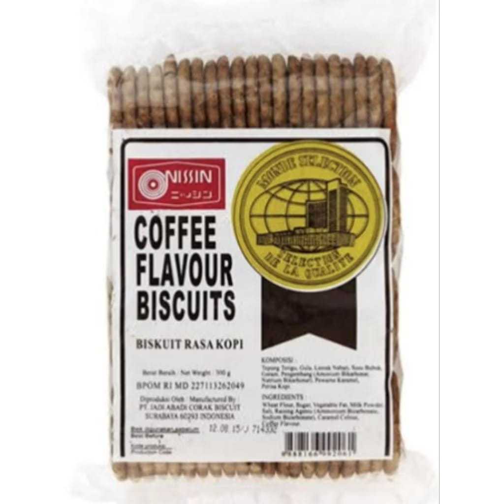NISSIN BISKUIT RASA KOPI 300 GRAM|NISSIN BISKUIT STIK RASA DURIAN 300 GRAM