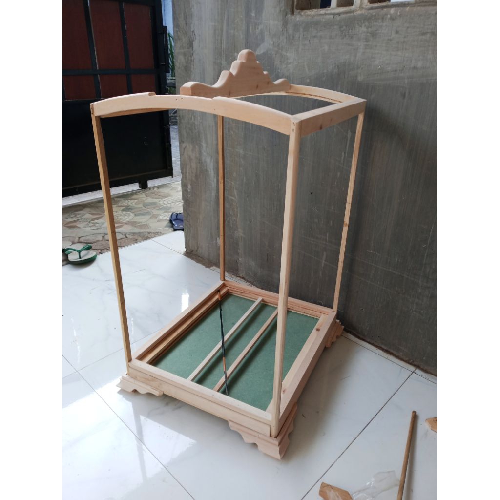 Sangkar kosan an ceper blabak 5 cm ambrukan.bahan tebal 2cm.senar