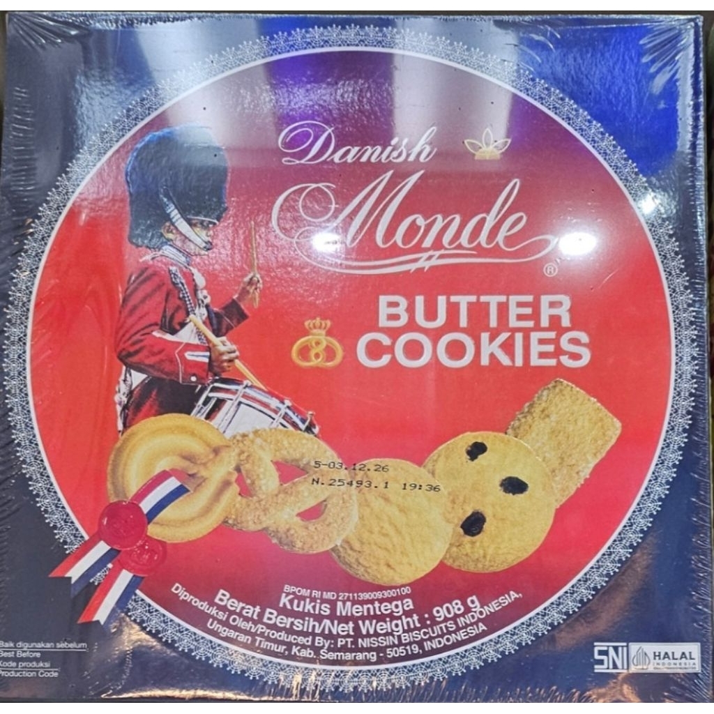Danish Monde Butter Cookies. 908Gram