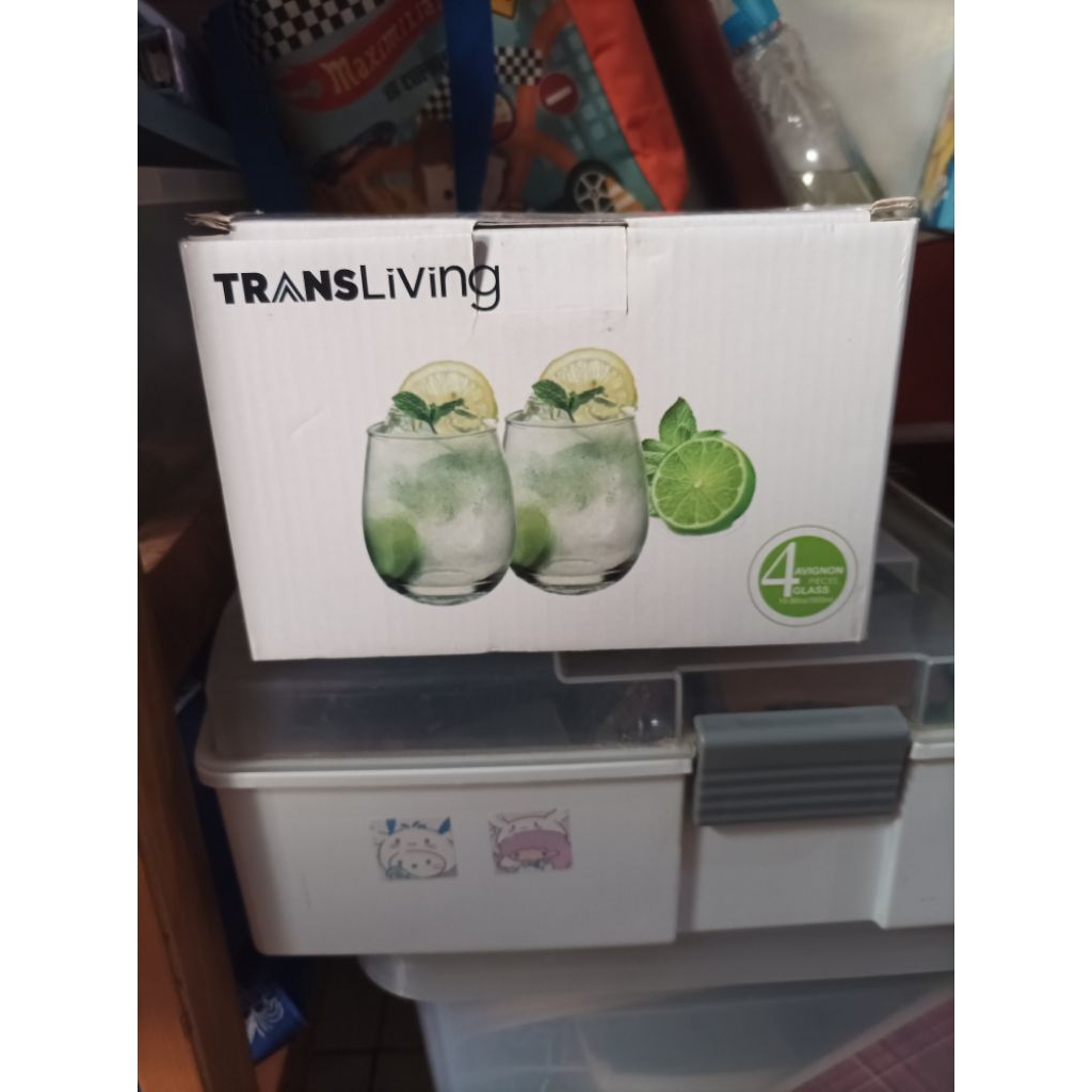 NEW gelas kaca transliving per pcs