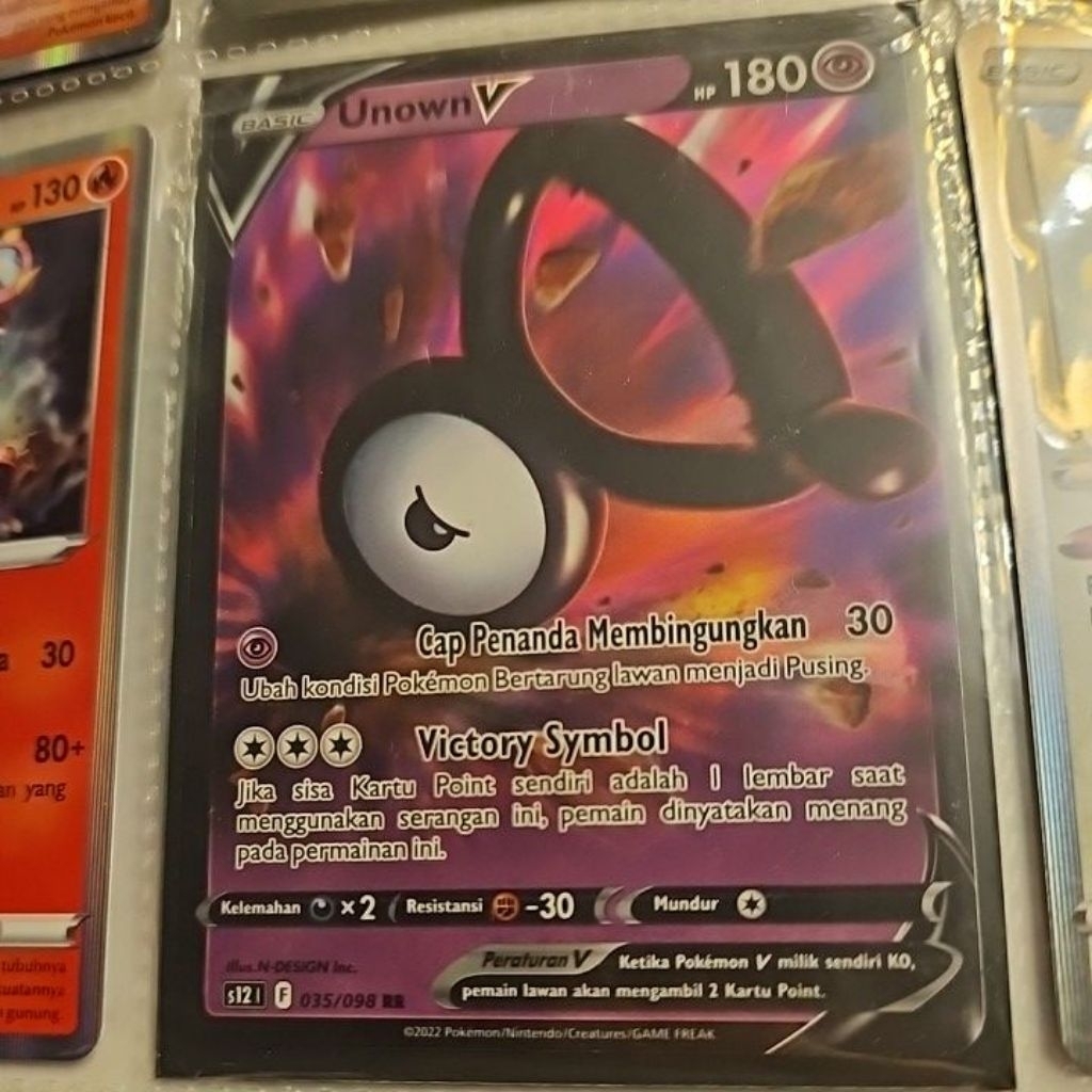 Kartu Pokemon Unown V RR