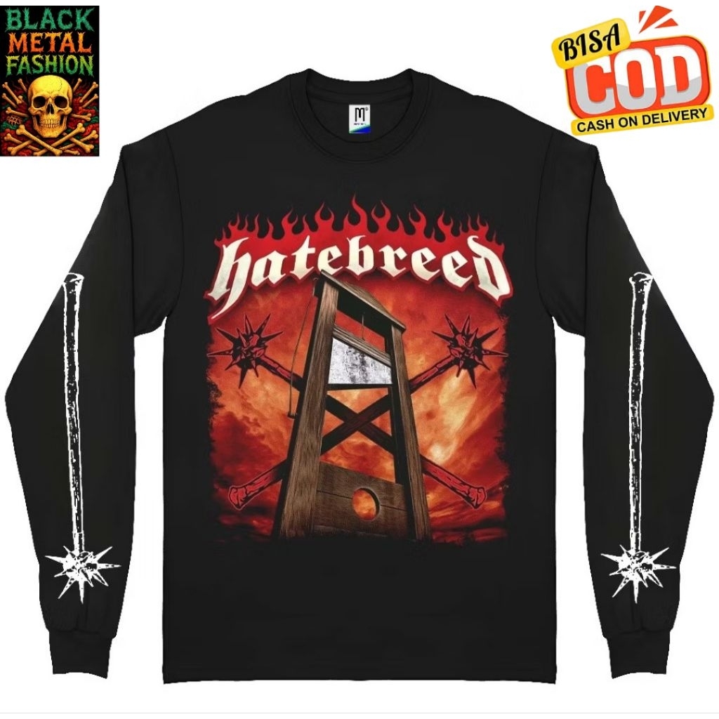 [COD] Kaos T-shirt Lengan Panjang Band Metal Hatebreed | Kaos Death Metal | Kaos Black Metal | Kaos 