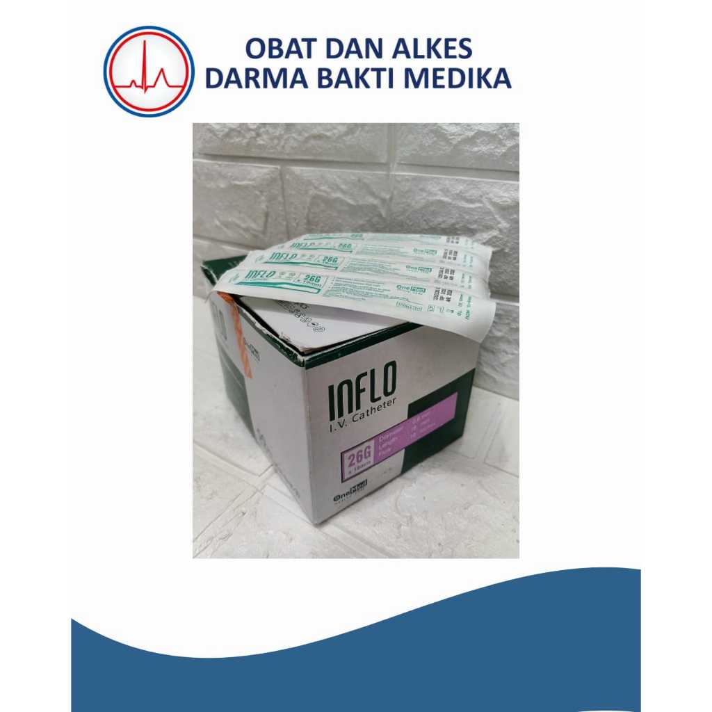 IV Chateter Inflo 26G Onemed  Harga per pcs