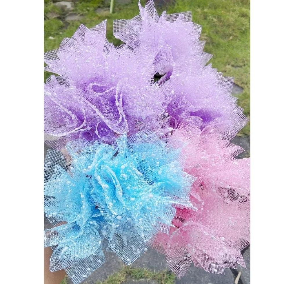 Tile salju Wrapping buket | flower wrapping Snow | tile salju + tusuk siap pakai