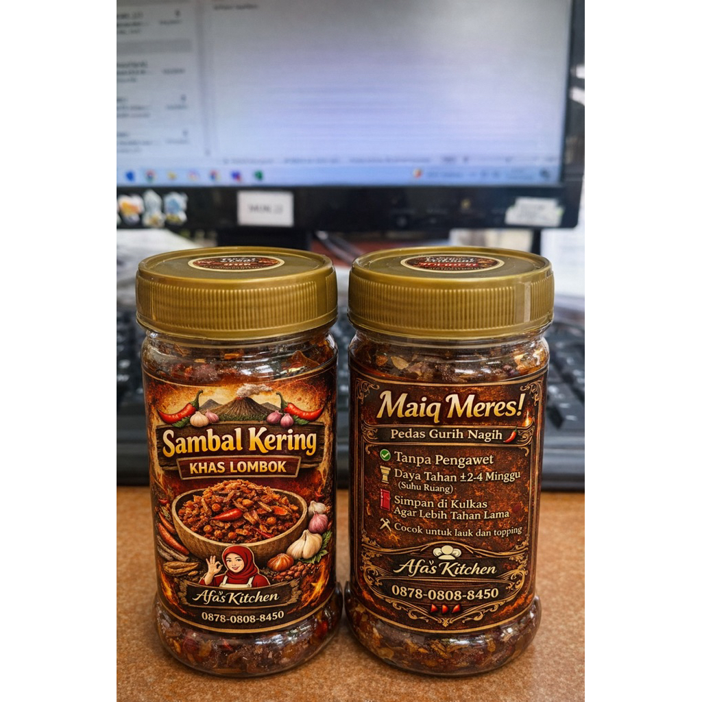 Sambal kering khas lombok