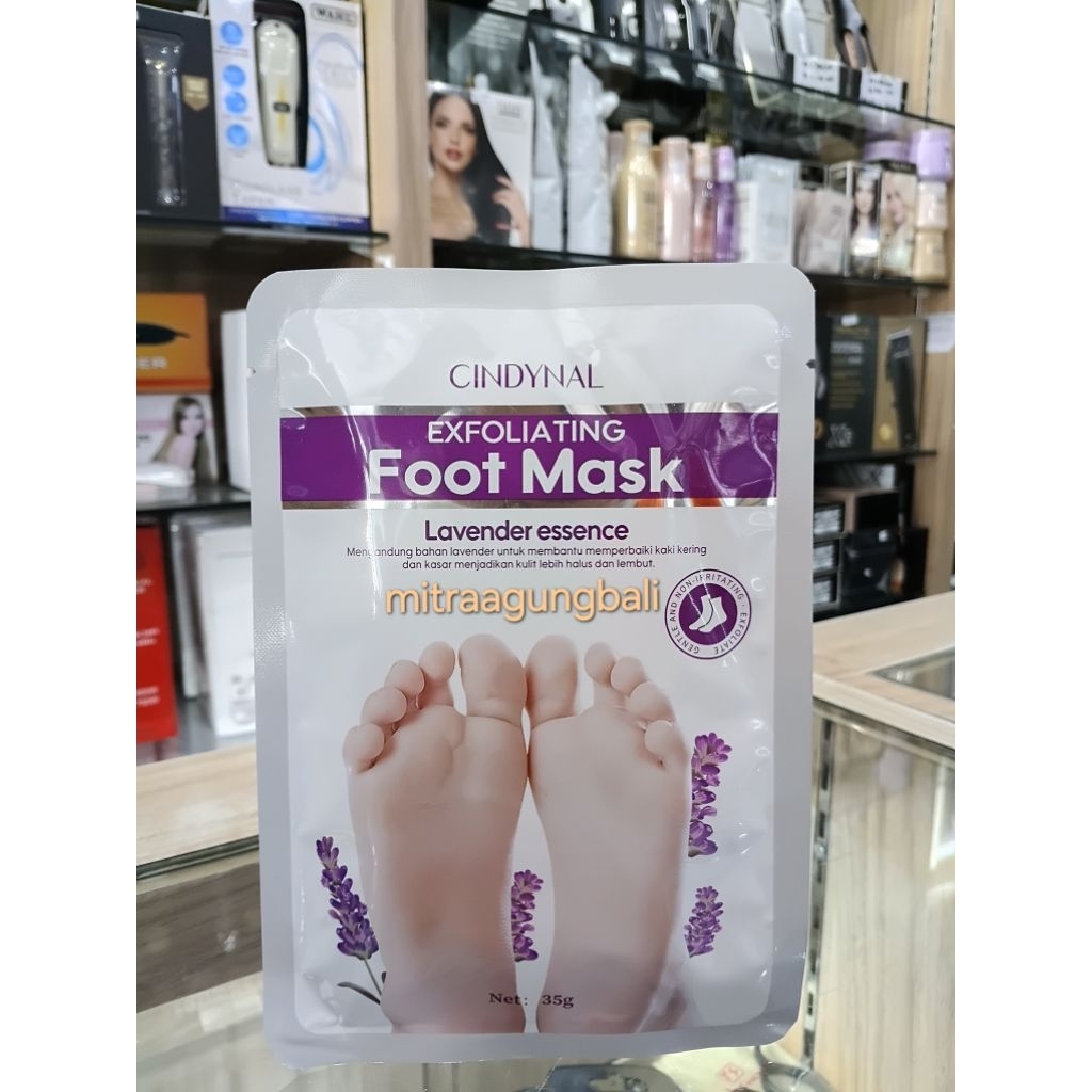 Cindynal Exfoliating Foot Mask Lavender Essence 35g