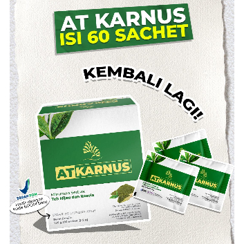 Alga Tea Kemasan 60 Saset Original AT Karnus kemasan baru