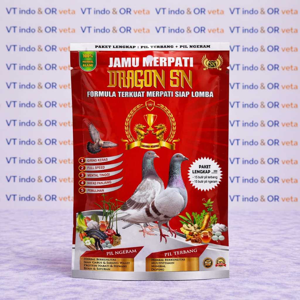 JAMU MERPATI DRAGON SN 30 BUTIR BURUNG DARA TINGGI BALAP KOLONG TERNAK
