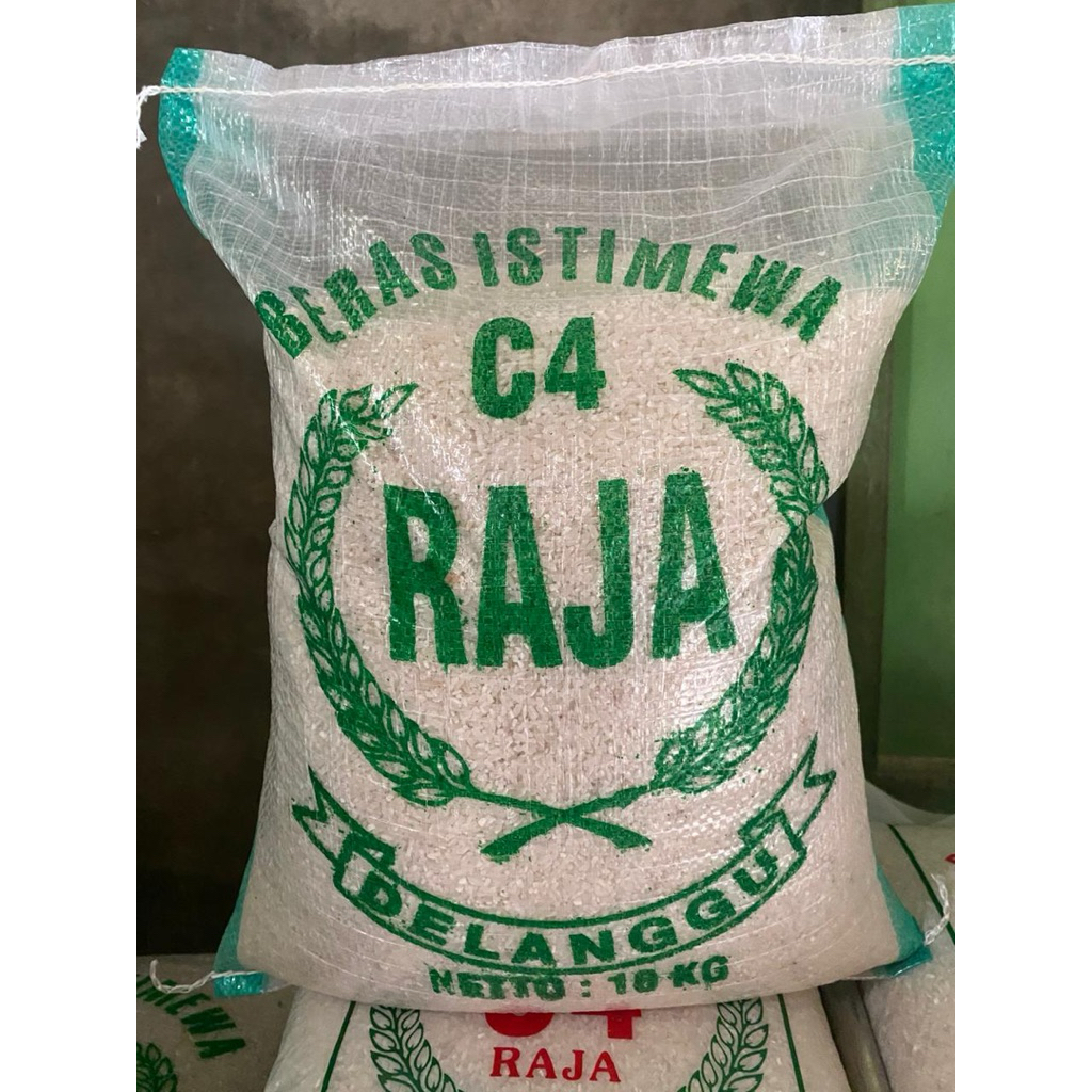 Beras C4 Raja Delanggu 25 kg & 10 kg - Beras Selepan Sendiri Murah Pulen & Fresh