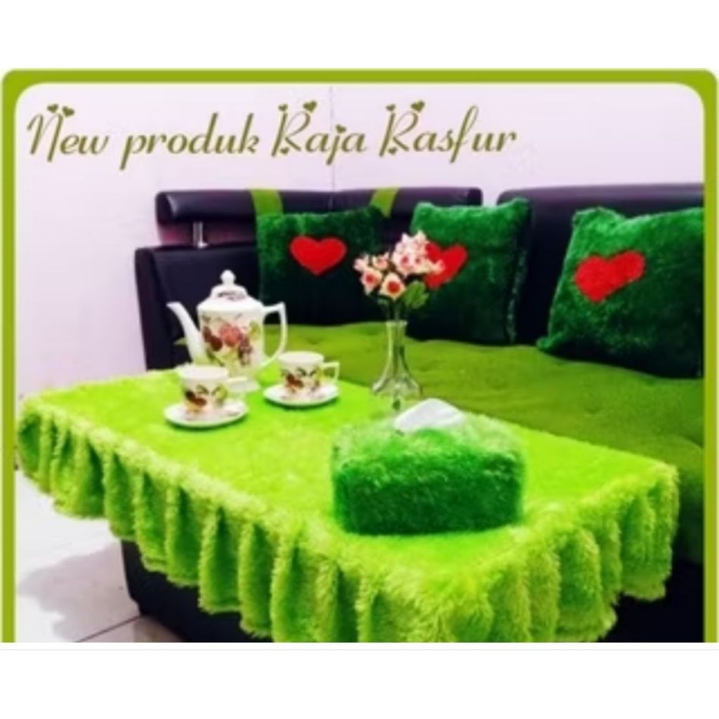 taplak meja ruang tamu rumbai