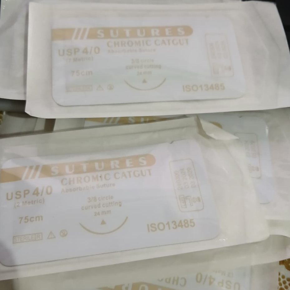 (ECER) Catgut Chromic 4/0 Sutures (PCS)