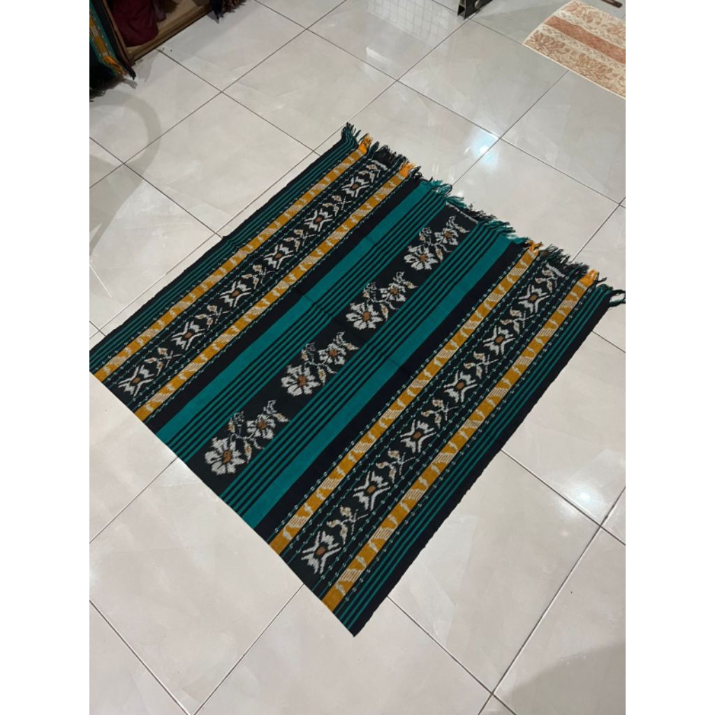 KAIN Tenun Lombok Salur Hijau Wardah  Tenun Lombok Terbaru