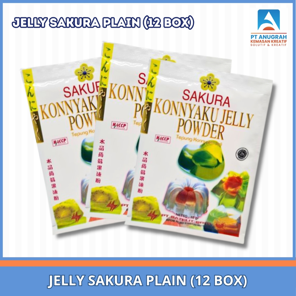 Sakura Konyaku Jelly Powder / Jelly Sakura Plain Enak Kenyal / Jelly pengganti Kelapa Degan isi 10gr