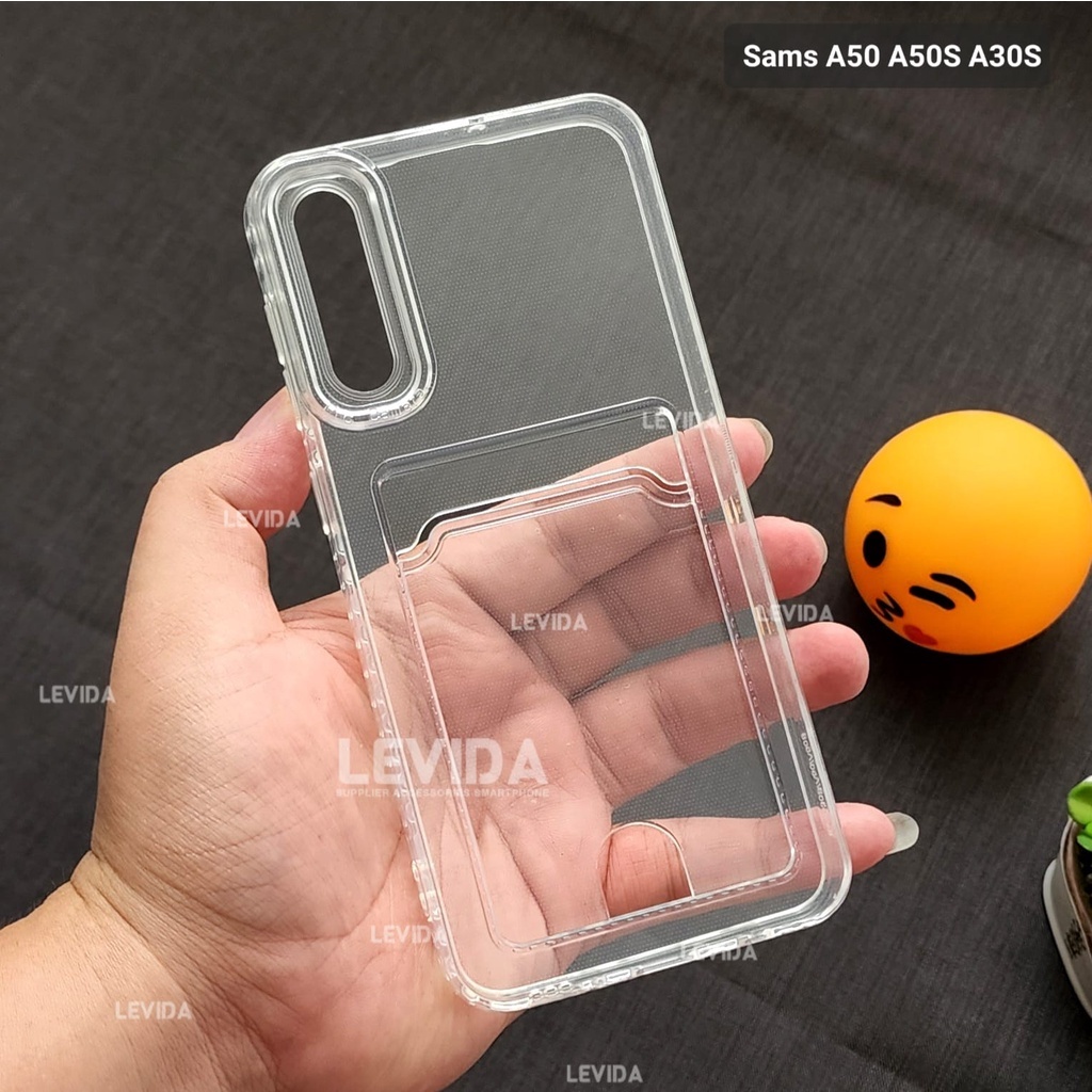Clear Card Slot Kartu Bening Case Samsung A50 Samsung A50S Samsung A30S Samsung A22 4G Samsung M22 4