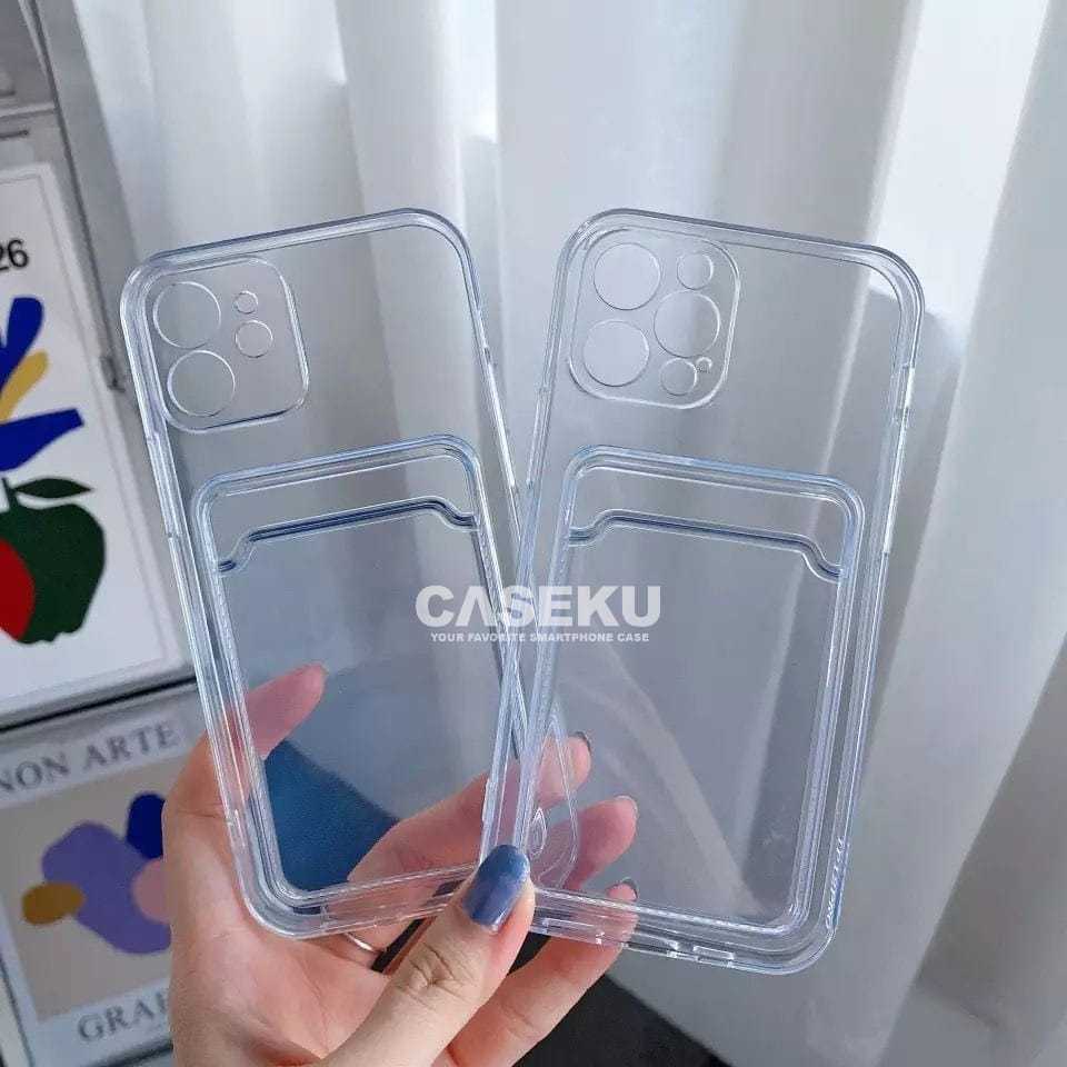 Samsung J2 Prime Samsung J4 Plus Samsung Note 20 Card Case Clear / Slot Kartu Bening Case Samsung J2